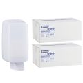 Pojemnik na papier toaletowy w listkach MERIDA HARMONY za 1 zł netto przy zakupie 2 kartonów papierów toaletowych MERIDA PREMIUM PPB401 (9 600 listków)